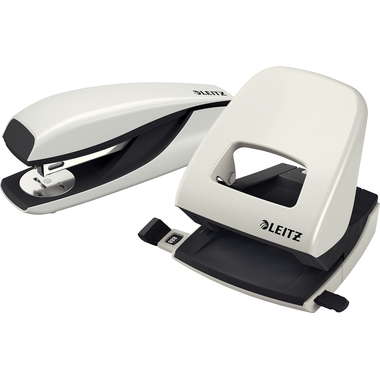 LEITZ Locher/Hefter WOW 5095 5095-10-01 weiss, Bundle 30 Blatt