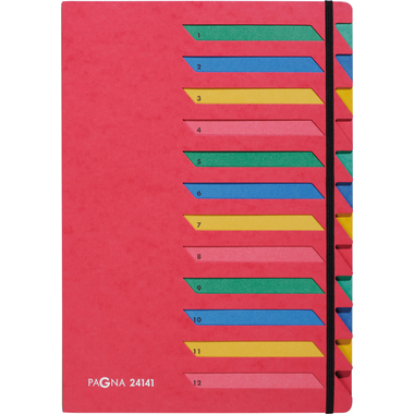 PAGNA Deskorganizer A4 24141-01 rot 12 Fächer