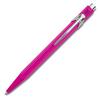 CARAN D'ACHE Stylo à bille 849 Metall 849.090 rose, refill, écrit. bleu