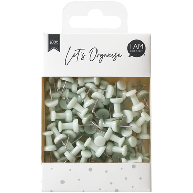 I AM CREATIVE Epingles Let`s Organize 4035.17 vert clair, 9x24cm 100 pièces