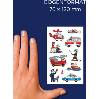 Z-DESIGN Sticker Kids 54137 Rettung 27 Stück/3 Blatt