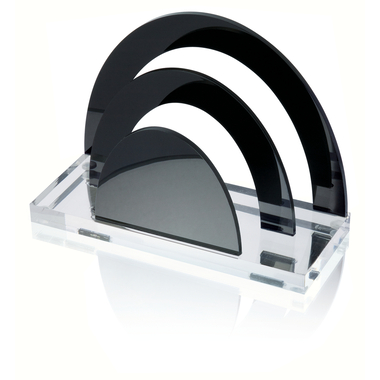 WEDO Porte-lettres EXKLKUSIV 603001 2 comp. 17x12 acryl noir/tran