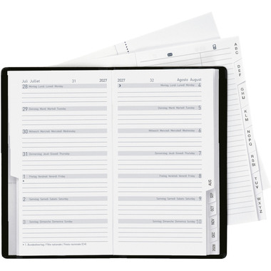 BIELLA Planer Bern 2027 851572020027U 1W/1S schwarz ML 8.7x15.3cm