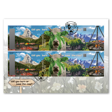 Sonderumschlag Crypto Stamp CHLI 3.0, Grün