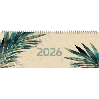 SIMPLEX Pultkalender Graspapier 2026 40658.26 1W/2S ML 29x10.5cm