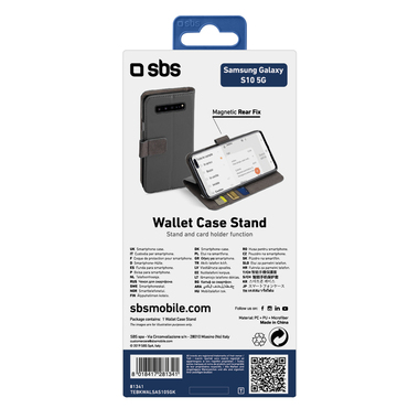 Buchhülle mit Standfunktion für Samsung Galaxy S10 5G