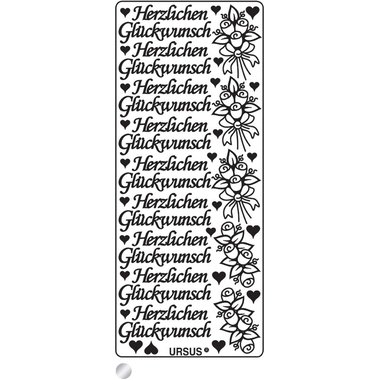 URSUS Creative Sticker 59110008 Sujet 08 argent