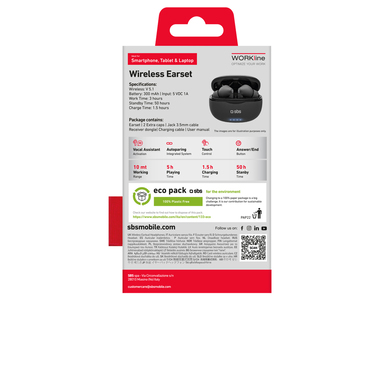 True Wireless Stereo Earphones with USB Wireless Receiver