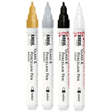 KREUL Porzellanmarker 16431 Glamour, 4 Set