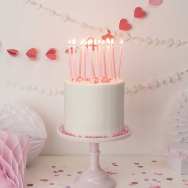RICO DESIGN Candeline di compleanno 12cm 81004.01.05 Candy 16 pezzi