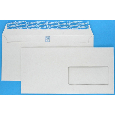 GOESSLER Enveloppe Renova a/fenêt. C5/6 1362 80g, gris 500 pcs.