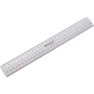 WESTCOTT Righello taliente 30cm E-10112 00 Alu
