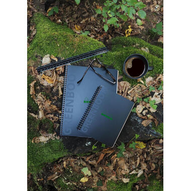 RHODIA Notizbuch Greenbook A5 119915C schwarz, liniert 80 Blatt