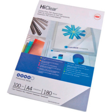 GBC Pellicola PVC 0,15mm A4 CE011580E Hiclear 100 pezzi