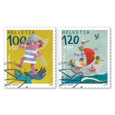 Timbres Série «Pro Juventute – Grandir, c’est amusant»