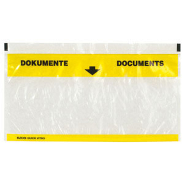 ELCO Pochett. Cour.Quick Vitro C6/5 29003.00 transparent/gelb 250 pcs.