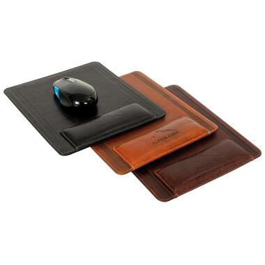 Alpenleder Tappetino per mouse Konstanz Cognac