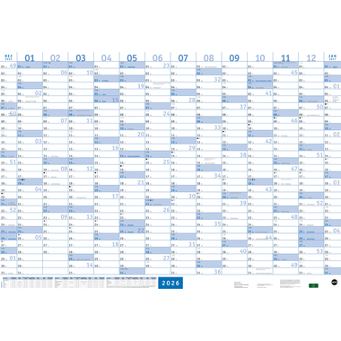 HEYE Mega-Posterplaner blau 2026 21068+26 1J/1S DE 68x98cm