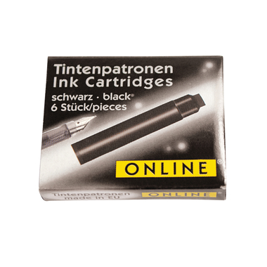 ONLINE Cart. Inchiostro Standard 17022/12 black 6 pezzi