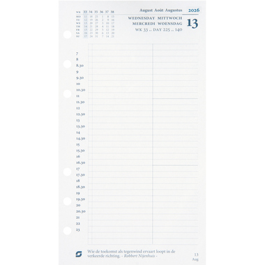 SUCCES Agenda Standard 2026 843209000026U 1T/1S Ersatzkal. 9.5x17.1cm