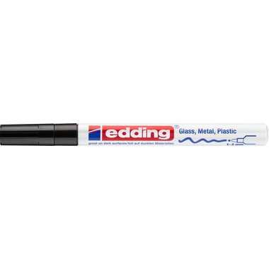 EDDING Paintmarker 751 CREA 1-2mm 751-1 CREA schwarz