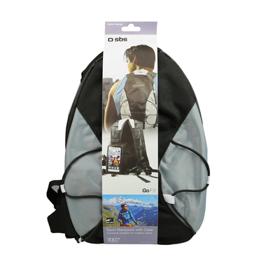 Sportrucksack mit universeller Touchscreen-Hülle für Smartphones bis 5.5"