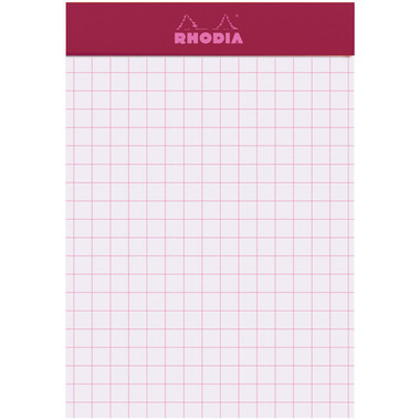 RHODIA Notizblock Couleurs Nr.11 A7 11298C rot, kariert 80 Blatt