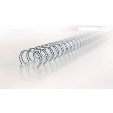 GBC Drahtbinderücken 14mm A4 RG810997 silber, 34 Ringe 100 Stück