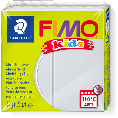FIMO Plastilina Kids 42g 8030-80 grigio chiaro