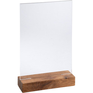 EXACOMPTA Tischaufsteller A5 85258D transparent, holzs. hoch
