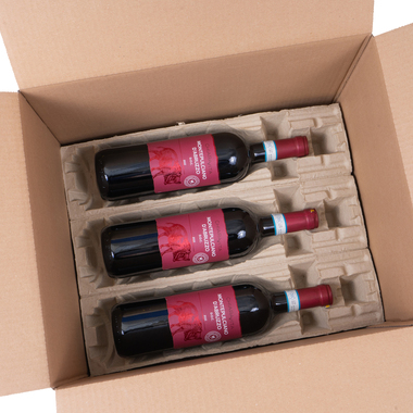 Weinversand Verpackung für 12x 0.75l Flaschen mit Flaschenhöhe 360mm & Ø95mm