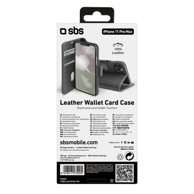 Housse en cuir véritable pour iPhone 11 Pro Max | SBS