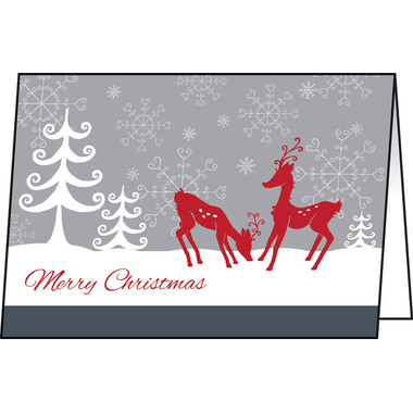 SIGEL Cartes Noël DS256 Red Deer 25 pcs.