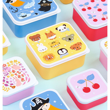 ALLC Lunch & Snackbox Set SBSEAF81 Animal Friends