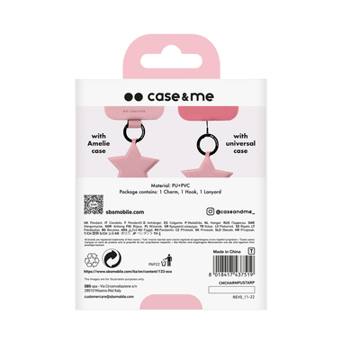 Charm Amelie : pendentif coloré pour smartphone | case&me