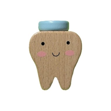 Spielba Holzspielwaren Boîte à dents de lait Dino