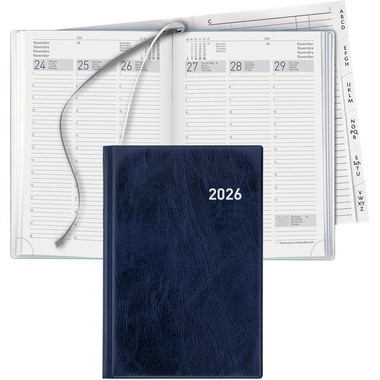 BIELLA Agenda Terminia 2026 817535050026U 1S/2P blu ML 14.5x20.5cm