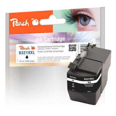 Peach Ink Cartridge black XL, compatible with Brother LC-3219XLBK