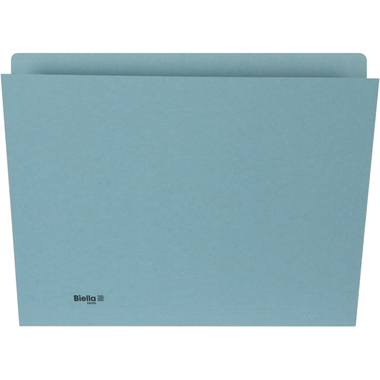 BIELLA Vertikalmappe A4 25543205U blau 320g 100 Stück