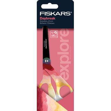 FISKARS Schere Daybreak 21cm 1066463 rot/gelbfür Rechtshänder