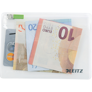 LEITZ Zip-Verschlusstasche XS 40060000 transparent 2 Stück