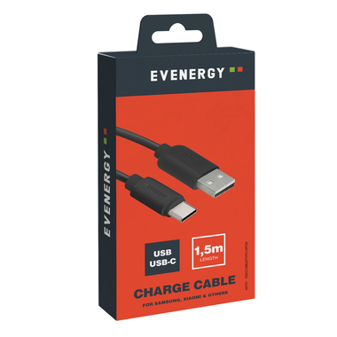 Cavo per la ricarica ed il trasferimento dati con connettori USB 2.0 e Type-C, lunghezza 1,5m