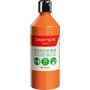 CARAN D'ACHE Deckfarbe Gouache Eco 500ml 2370.030 orange flüssig