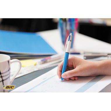BIC Kugelschreiber 4 Colours 0.4mm 982866 mit Clip