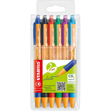 STABILO Penna a sfera pointball 0,5mm 6030/6 6 colori