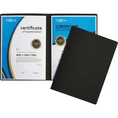 PAGNA Präsentationsmappe Perfect 22031-04 schwarz 2-teilig