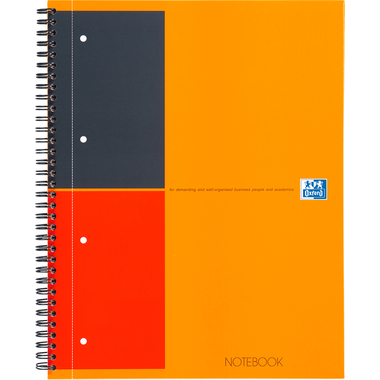 OXFORD Spiralheft International A4+ 100104036 orange, liniert 80 Blatt