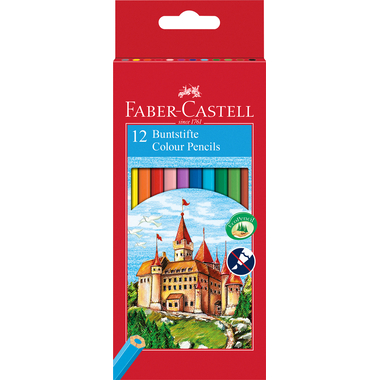FABER-CASTELL Crayon de couleur Classic 120112 12 couleurs ass.