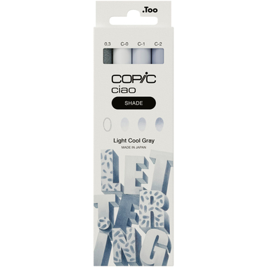 COPIC Marker Ciao Shade Set 22075423 Light Cool Gray 4 pezzi