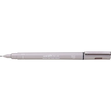 UNI-BALL Fineliner Pin 0.5mm PIN05-200(S) Light Grey grigio chiaro